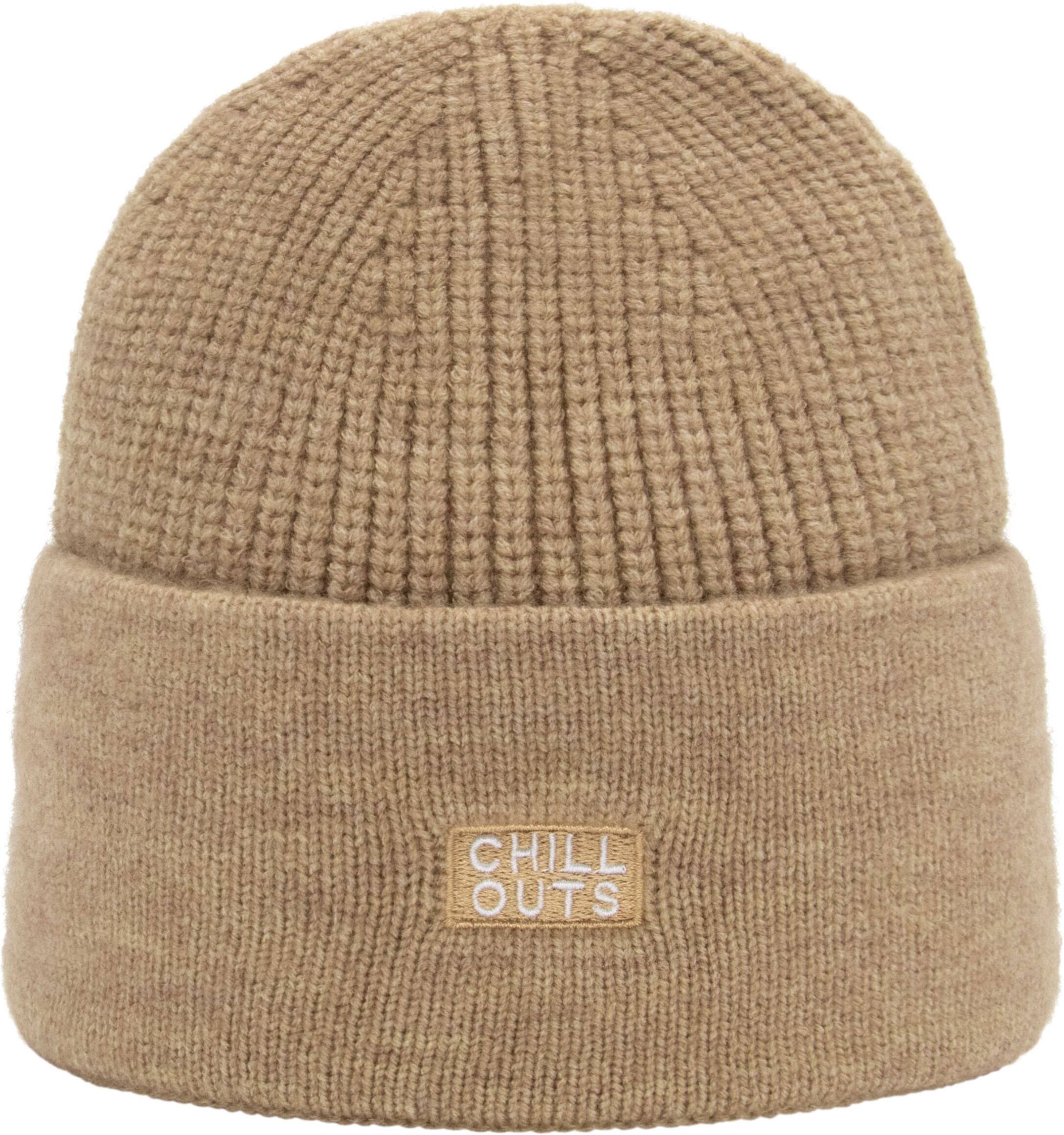 Beanie CHILLOUTS "Thore Hat", beige, Strick, Obermaterial: 100% Polyester, Mützen Beanie, Zeitlose Strickmütze für den urbanen Lifestyle beige Einheitsgröße