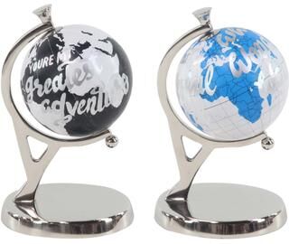 Porch & Den Ian Modern Aluminum and PVC Globes (Set of 2)
