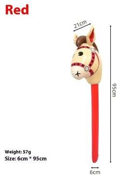 Uplift Essentials Inflatable Horse Head Pony Stick Toy style 3
