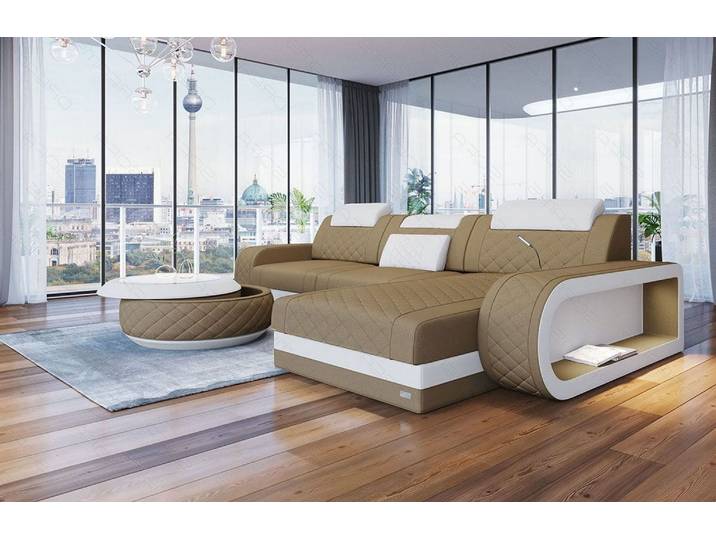 Stoff Ecksofa Berlin L-Form