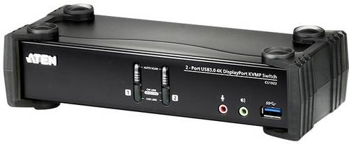 ATEN CS1922 2-Port USB 3.0 4K DisplayPort KVMP Switch, CS1922 mit Audio, USB, Desktop