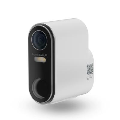 HOMEMATIC IP Überwachungskamera "Akku-Außenkamera", weiß, B:12cm H:15,5cm T:9cm, Überwachungskameras