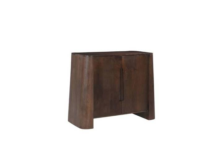 Buffet haut en bois de manguier foncé Liriel