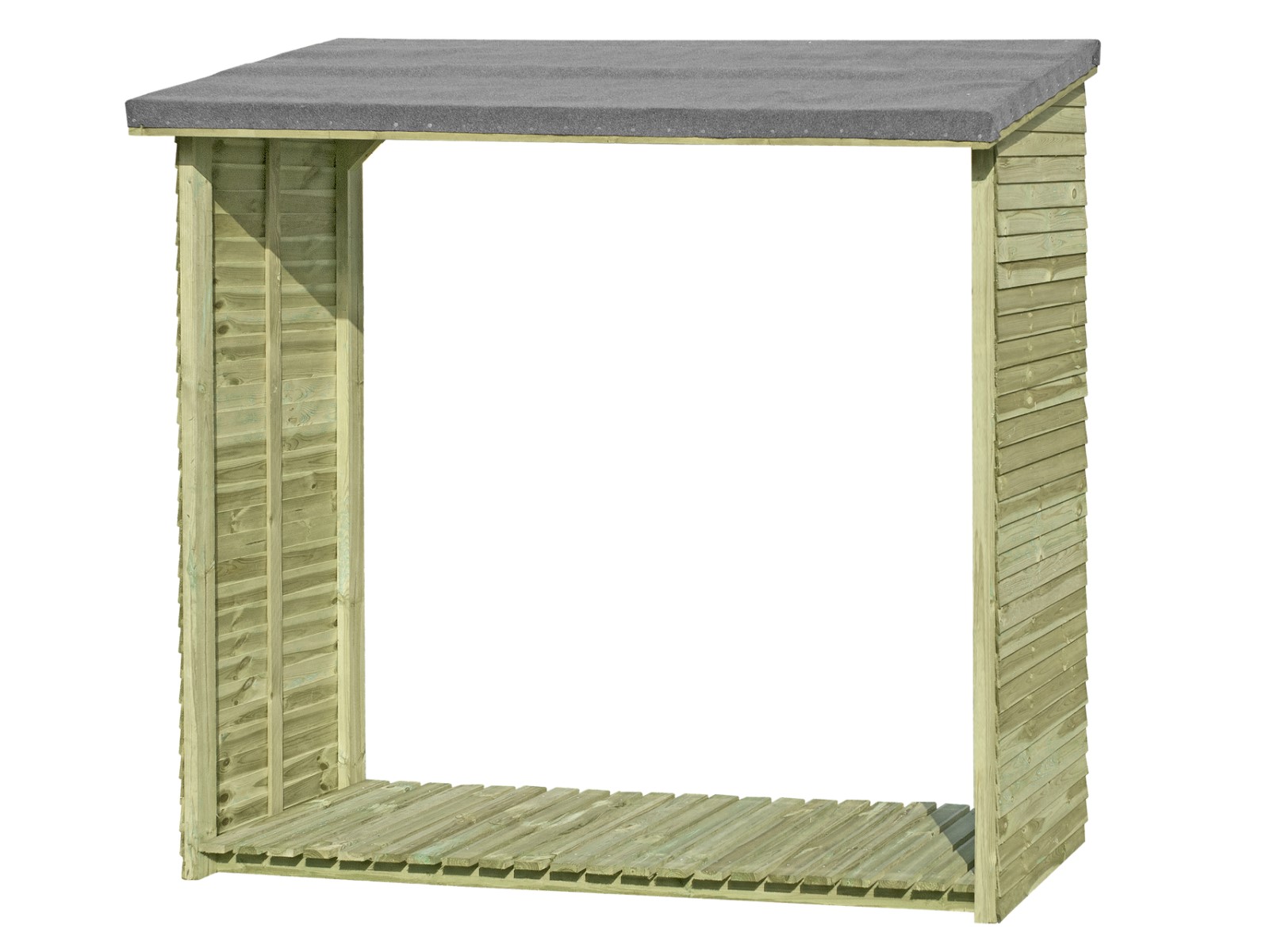 DELTAGARTENH Kaminholzunterstand mit Dachpappe, 188x69x183 cm 08418041