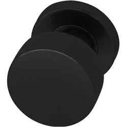 Marchesi, Türgriff + Türgarnitur, Knopfdrückerlochteil (Türknauf) Rosette ø 52x9mm Edelstahl schwarz matt (Türgriff)