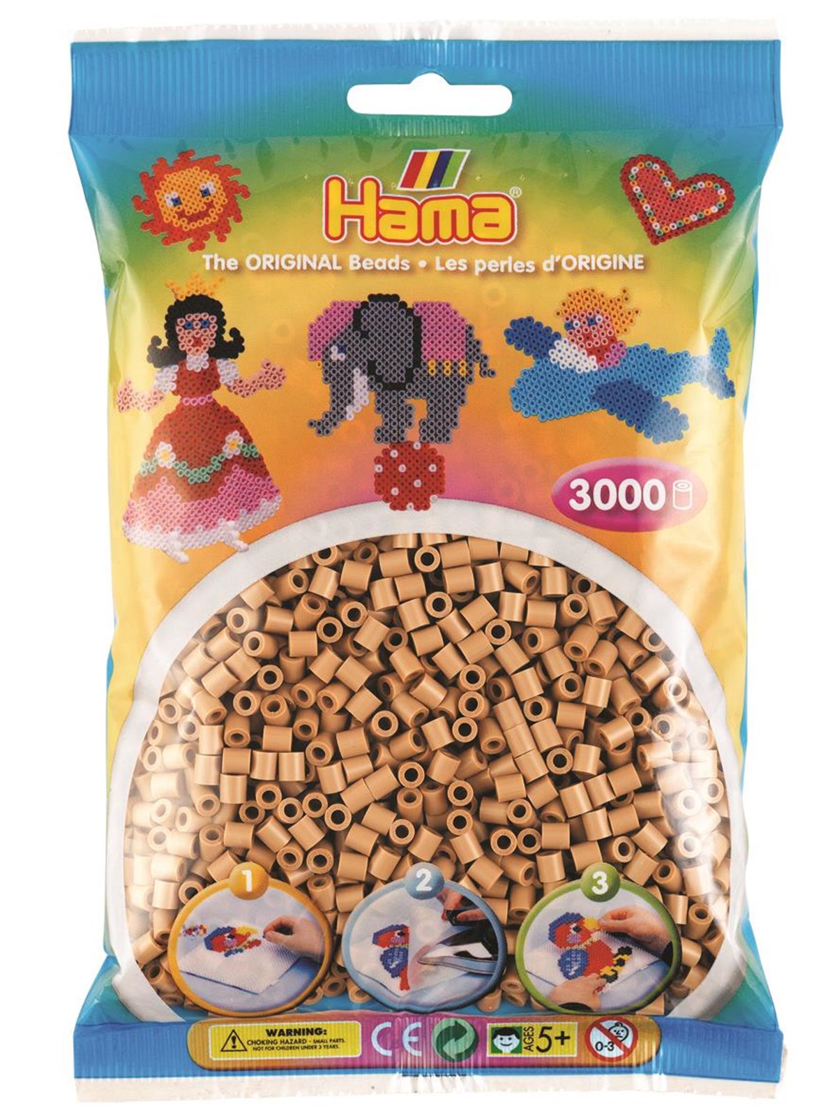 Hama Ironing Beads - Yellow-brown 3000 pcs