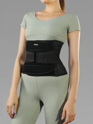 Multicon Wholesale Hub Unisex Lower Back Support, Adjustable Waist Trainer, Tummy Band For Cycling, Weightlifting black xxl