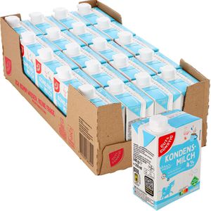 Gut&Günstig Kondensmilch Fettgehalt 4 %, im Tetrapack, teilentrahmt & wämebehandelt, 20x 340 g