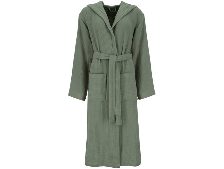 Vossen Bademantel My Moments Silent XXS/XS Detox Green Musselin XXS/XS - Bademantel