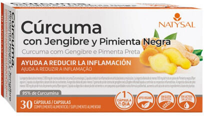 Natysal Turmeric Ginger and Pepper 30 Capsules