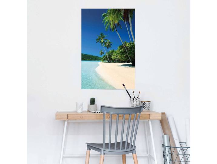 Poster Traum Strand Papier Blau 61 x 92 x 0cm