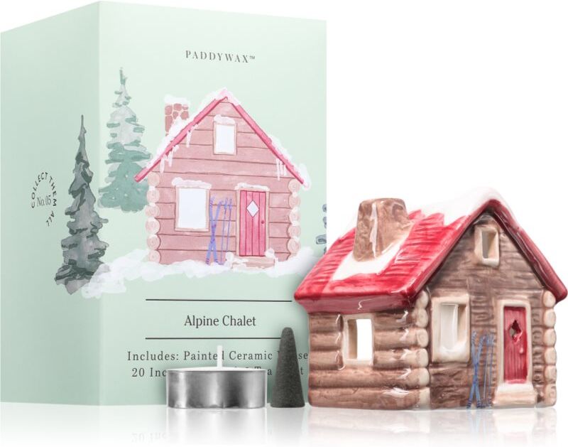 Paddywax Ceramic Houses Alpine Chalet coffret cadeau