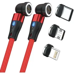 RealPower MagneticCharge2 USB Kabel 1 m Rot