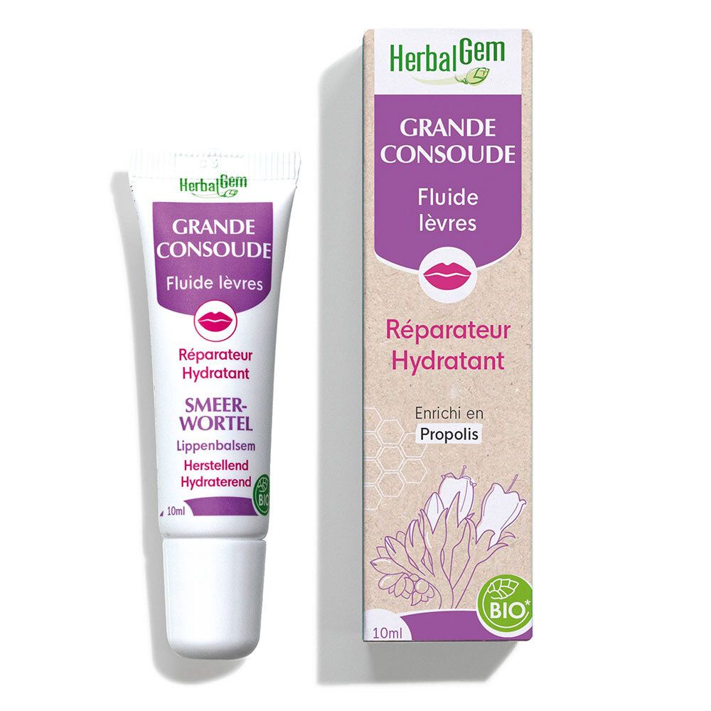 Herbalgem Smeerwortel Lipbalsem Bio 10 ml Lippenschutz