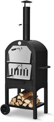 Costway Portable Outdoor Pizza Oven with Pizza Stone and Waterproof Cover