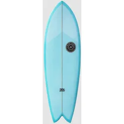 TwinsBros Enjoy Quad FCS2 Surfboard resin tint light blue Gr. 6'0