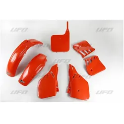 UFO, Motorrad Zubehör, KUNSTSTOFFSATZ HONDA CR 250 '87 OEM-FARBE (ROT) (HO093E999)