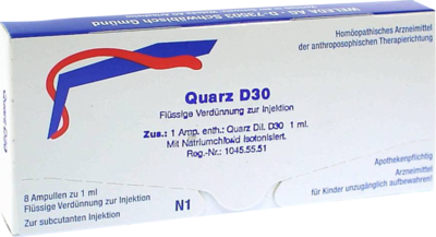 WELEDA AG QUARZ D 30 Ampullen 8X1 ml 01625676