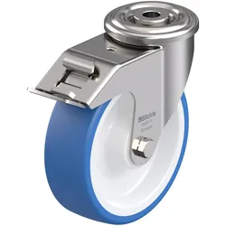 Blickle, Möbelrollen, 942123 LEXR-POTHS 125XR-FI Edelstahl-Lenkrolle Rad-Durchmesser: 125 mm Tragfähig