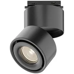 Maytoni, Beleuchtung Zubehör, Yin 1-Phasen System UNITY LED Stromschienenleuchte 15W dimmbar 3000K Schwarz 90Ra Ø10cm Warm