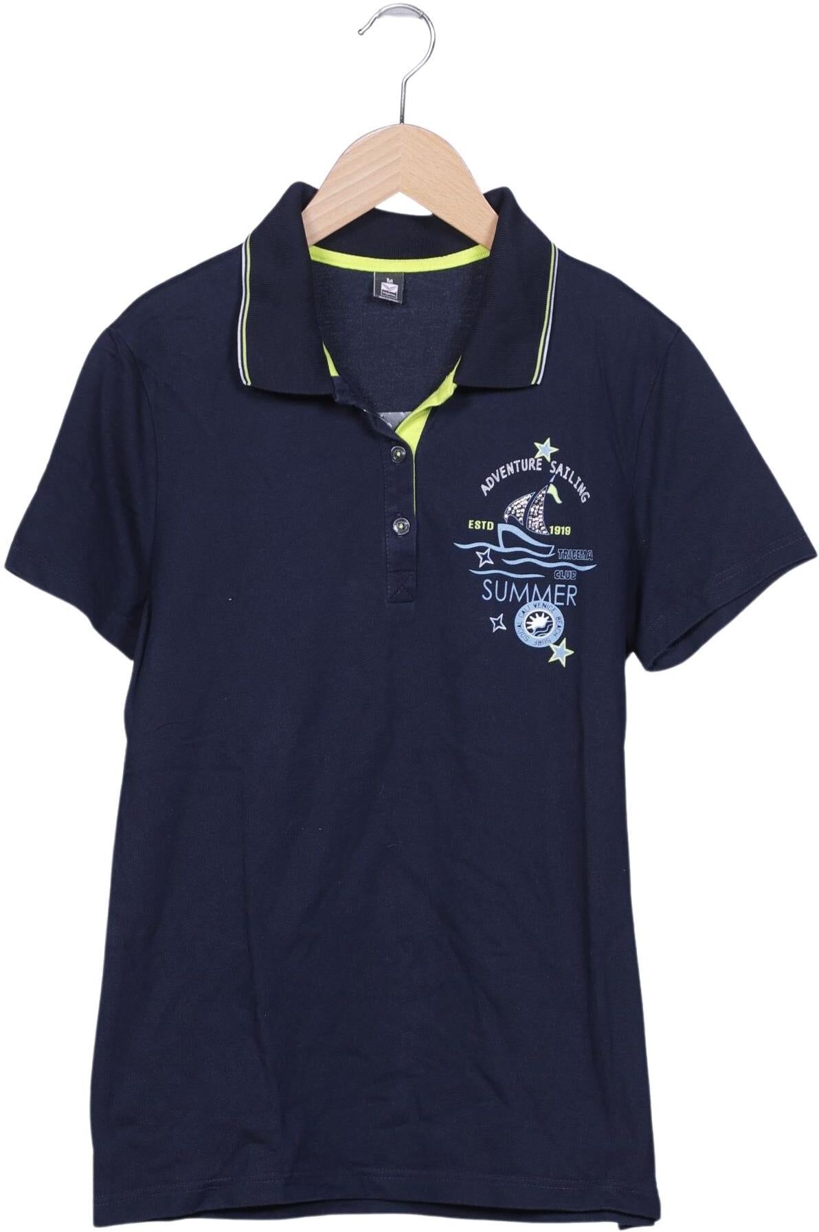 Trigema Damen Poloshirt, Neon, Gr. M, Baumwolle - Second Hand
