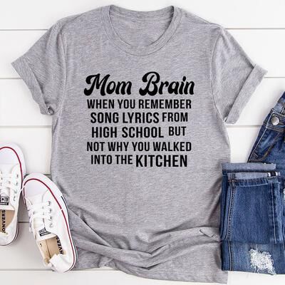ForAllApparel Mom Brain T Shirt Athletic Heather 3XL