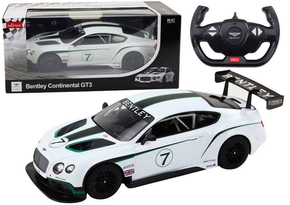 Rastar RC Sportwagen 1:14 Bentley Continental GT3 Wit