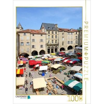 CALVENDO Puzzle Markt von Villefranche de Rouergue | 1000 Teile Lege-Größe 64x48cm Foto-Puzzle für glückliche Stunden, Game von , Calvendo Puzzle