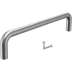MS Beschläge Edelstahl Möbelgriff Lochabstand 96mm Schrankgriff Bügelgriff rund Ø8mm modern