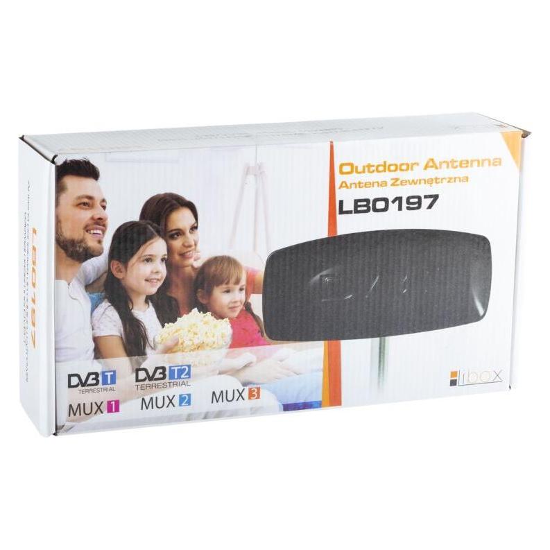 Libox RTV-Antenne DVZ Aussenpanelantenne LB0197 DVB-T (Zimmerantenne, DVB-T / -T2) (LB0197)