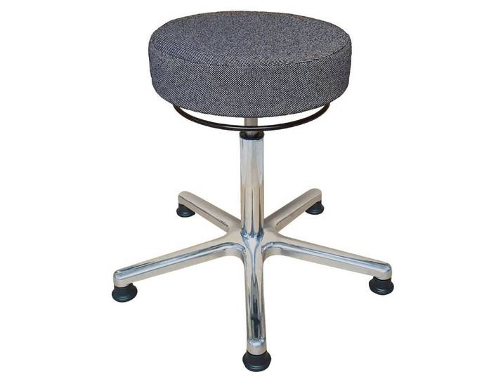 PROREGAL® Drehstuhl Antistatischer Drehhocker Indianapolis, Ø61cm, tdw110kg, Schwarz