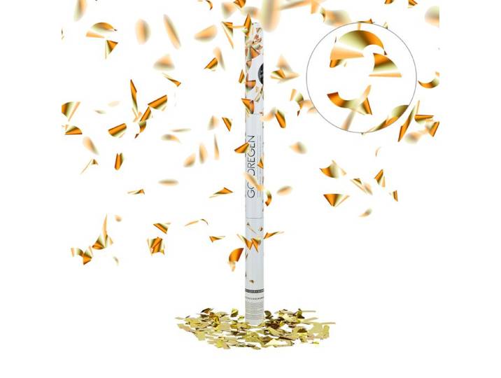 Relaxdays 2x Party Popper Gold/Silber