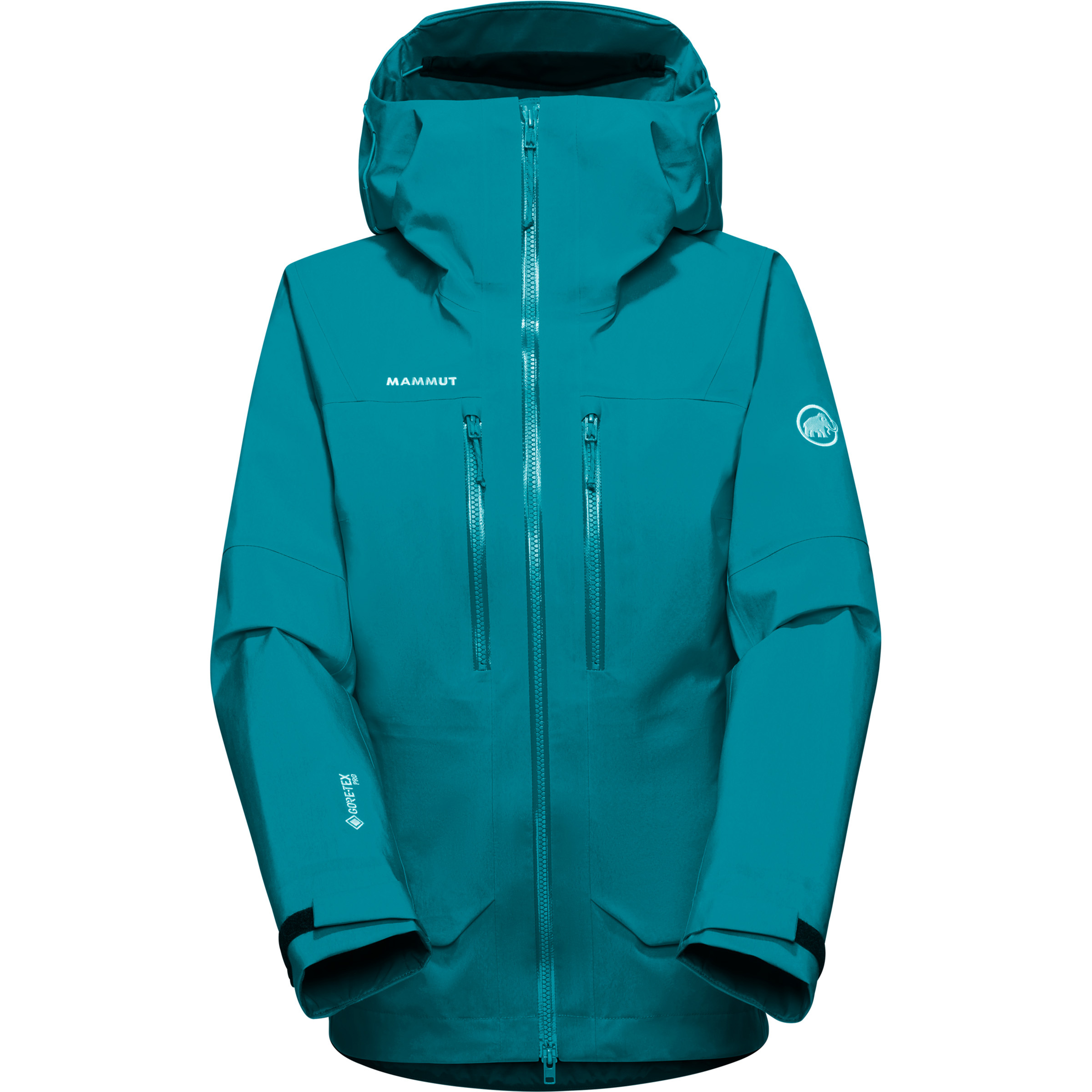 Mammut Crater Pro HS Damen Regenjacke tuerkis Größe XS Alpinklettern | Bergsteigen | Eisklettern Winddicht Wasserabweisend