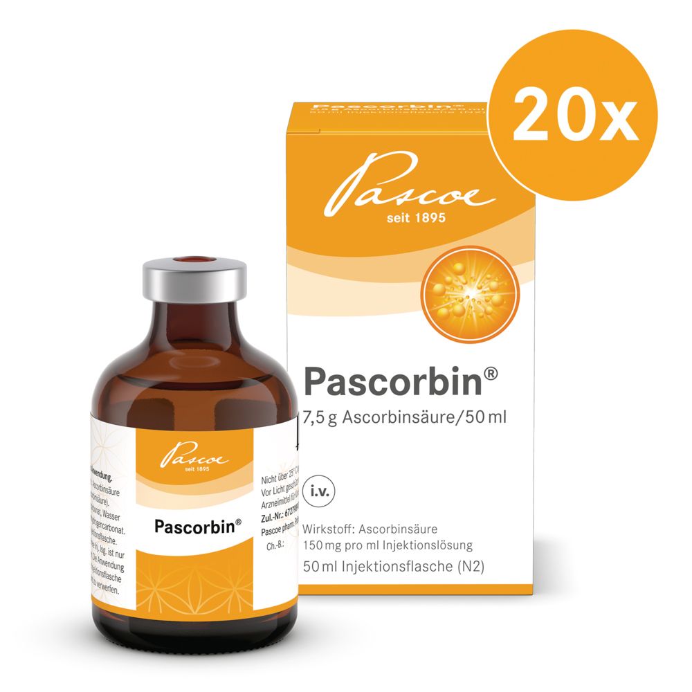 Pascorbin Injektionslösung Injektionsflasche 20x50 ml