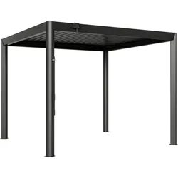 GFP Pergola Luma Premium Aluminium-Terrassenüberdachung mit Stahl-Lamellendach 3,5x3 m