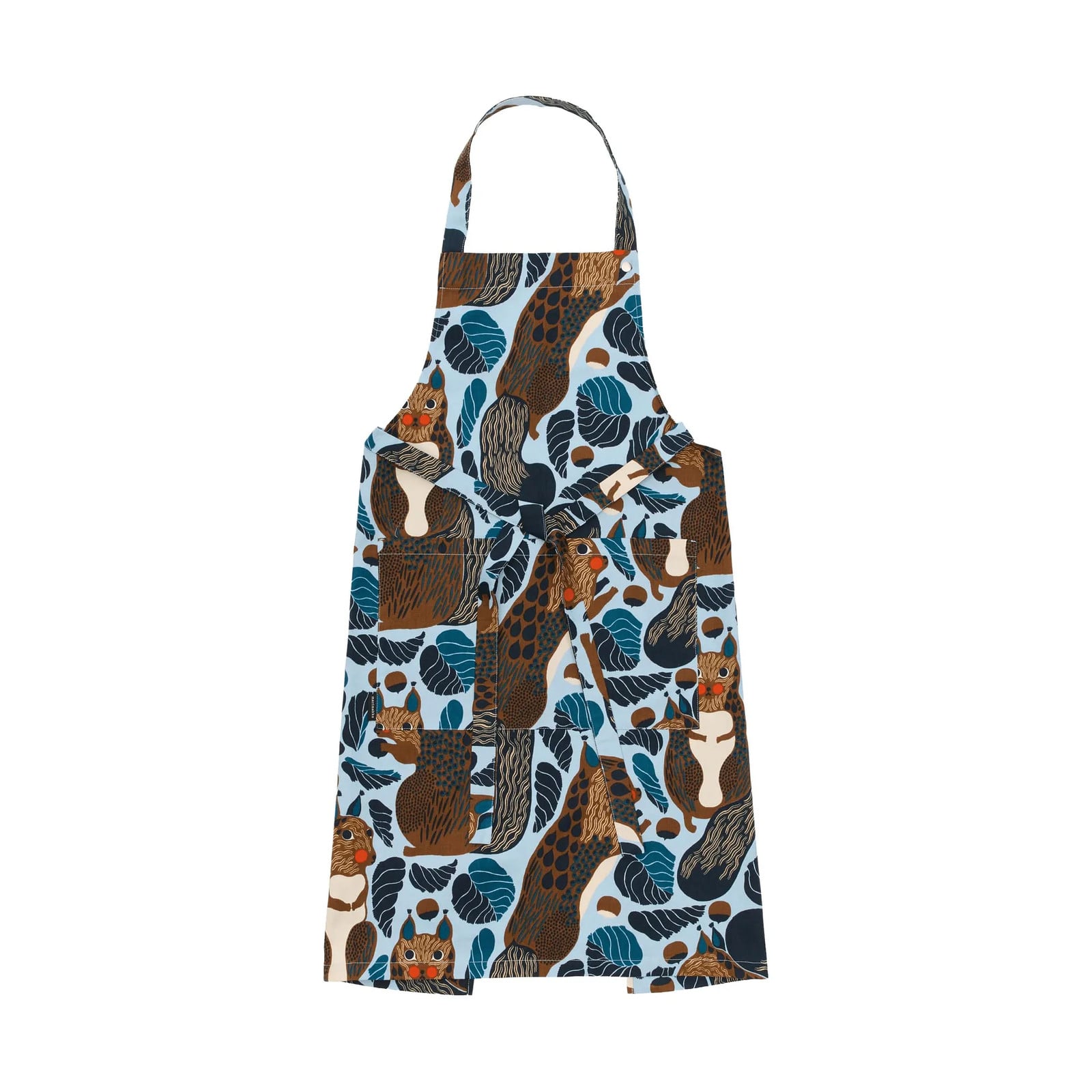 Marimekko Pieni Kurre schort voor kinderen Sky blue-multicolour