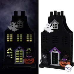 PartyxPeople - Deko Creepy House aus Filz LED
