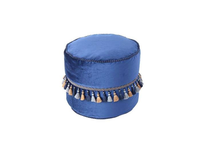 Pouf Taj Mahal Blau DxH: 45x38 cm mit Reißverschluss