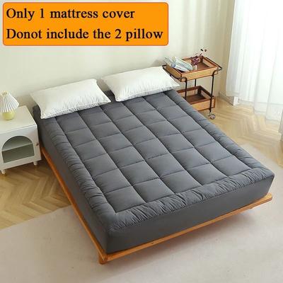 Uplifted Goods Polyester Mattress Topper And Protector Cover Twin Full Queen King grey king