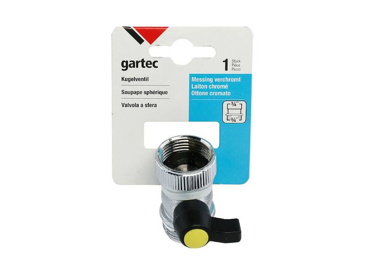 Gartec Kugelventil Aquajet Messing Verchromt