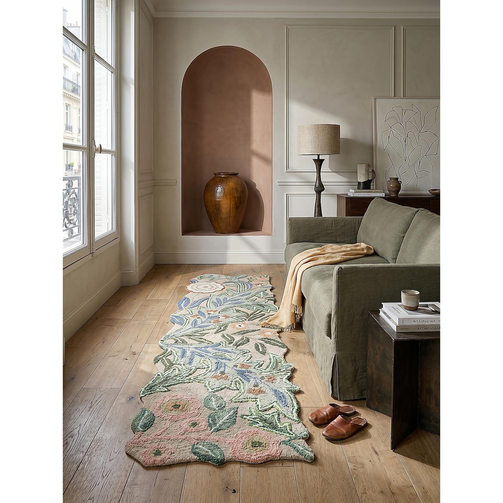 Läufer floral Grün 60 x 230 cm - CHAR Kadima Design