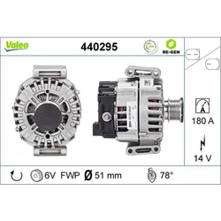 Generator VALEO 440295 für Mercedes-Benz E
