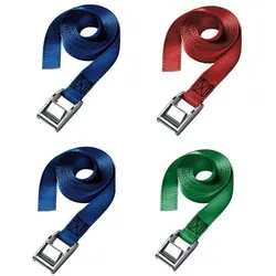 Master Lock, Spanngurt + Ladungssicherung, 3112EURDATCOL Gepäckgurt mit Zamak legierten Bügel, Zufällige Farbe, 5 m x 25 mm Gurt