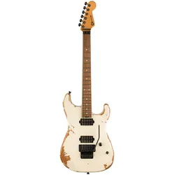 Charvel Pro-Mod REL SRS SD1 HH FR PF - WEATHERD WHITE - E-Gitarre
