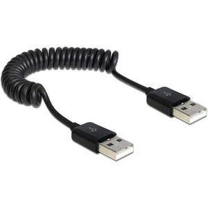 DeLock USB-Kabel USB 2.0, 0,6 m, Anschlusskabel, A Stecker / A Stecker