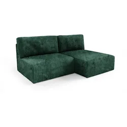 ECKSOFA Angela 3 Sitzplätze Tannengrün