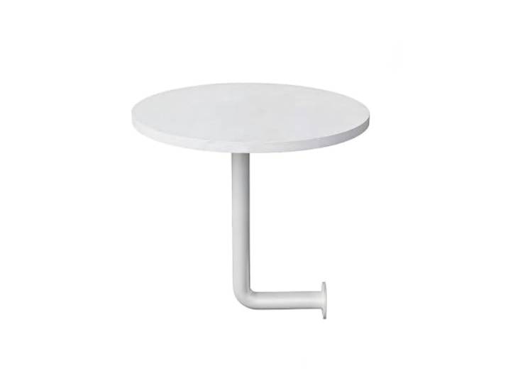 Wandtisch Rund E0 Platte Metallhalterung 2 Größen 35x40 40x40cm Runde Wandtisch für Café Bar und Restaurant(J,35cm/13.7in)