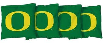 Skip's Garage Oregon Ducks Green Cornhole Bags