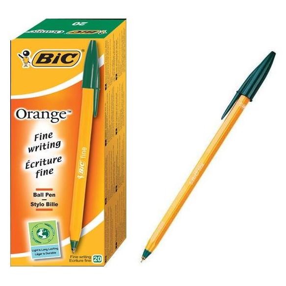 Bic oranžinis rašiklis (20x) (BONUS 1D13 119911011)