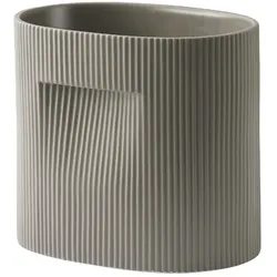 Muuto Ridge Pflanzentopf, höhe 24 cm, taupe